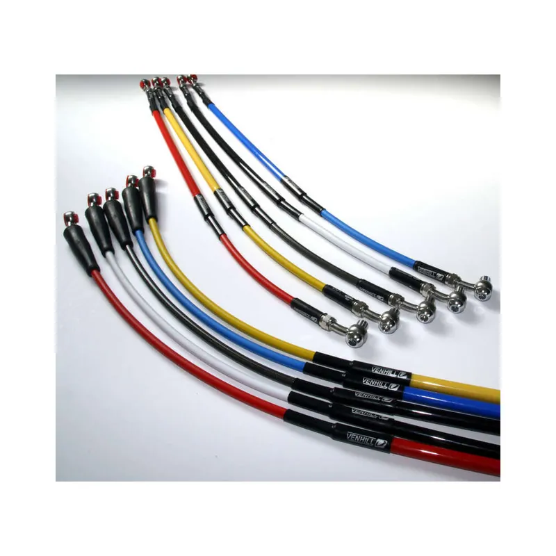 Durite de frein avant VENHILL noir/raccord inox KTM/Husqvarna Authentique