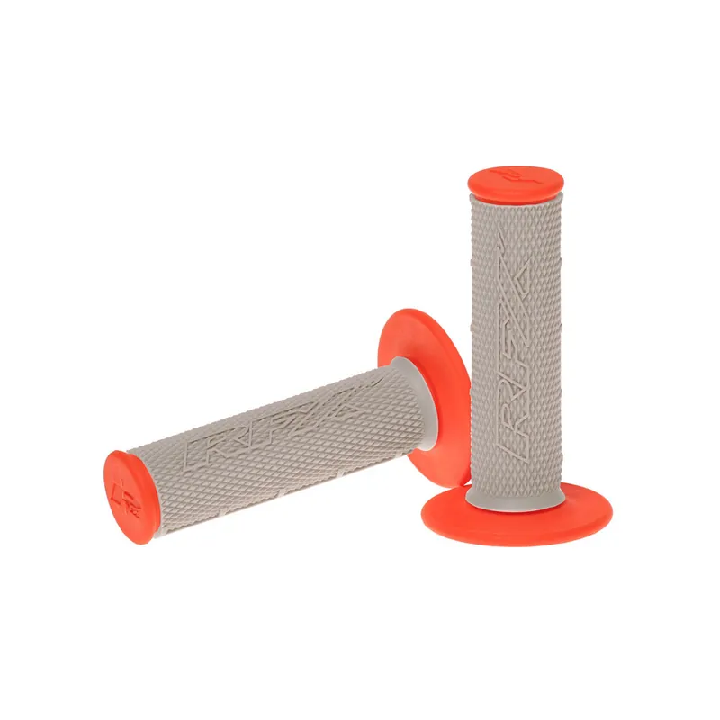 Offre Du Jour Paire de poignées bi-composant RFX Pro Series partie centrale noire (Gris/Orange)