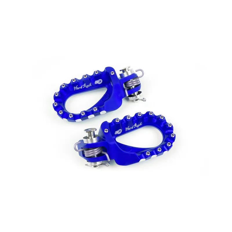 Prix Cassé Repose-pieds S3 Hard Rock Enduro aluminium blue