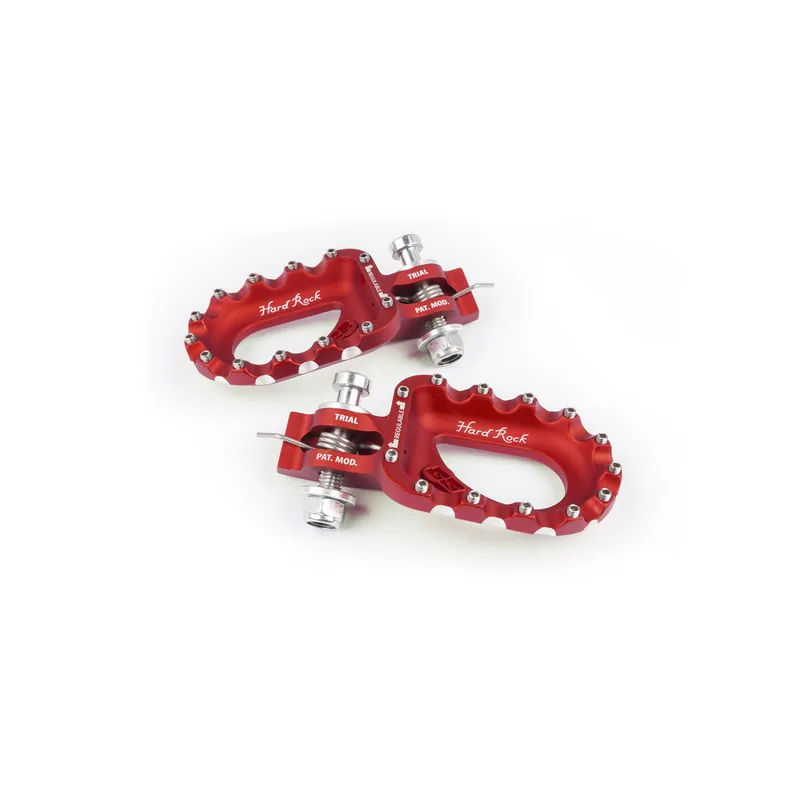 Jusqu&rsquo;à Épuisement Des Stocks Repose-pieds S3 Hard Rock aluminium rouge