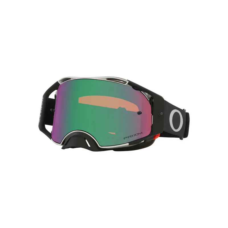 Satisfait Ou Remboursé Masque OAKLEY Airbrake MX – Tuff Blocks Black Gunmetal écran Prizm MX Jade