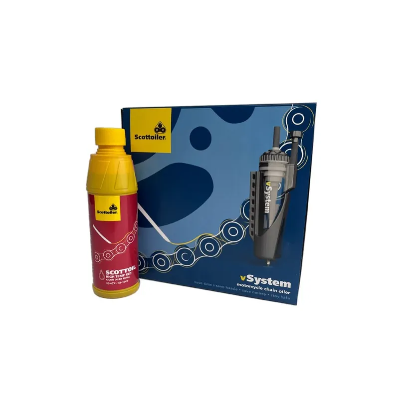 Graisseur de chaîne électronique SCOTTOILER + lubrifiant rouge haute température Top Vente