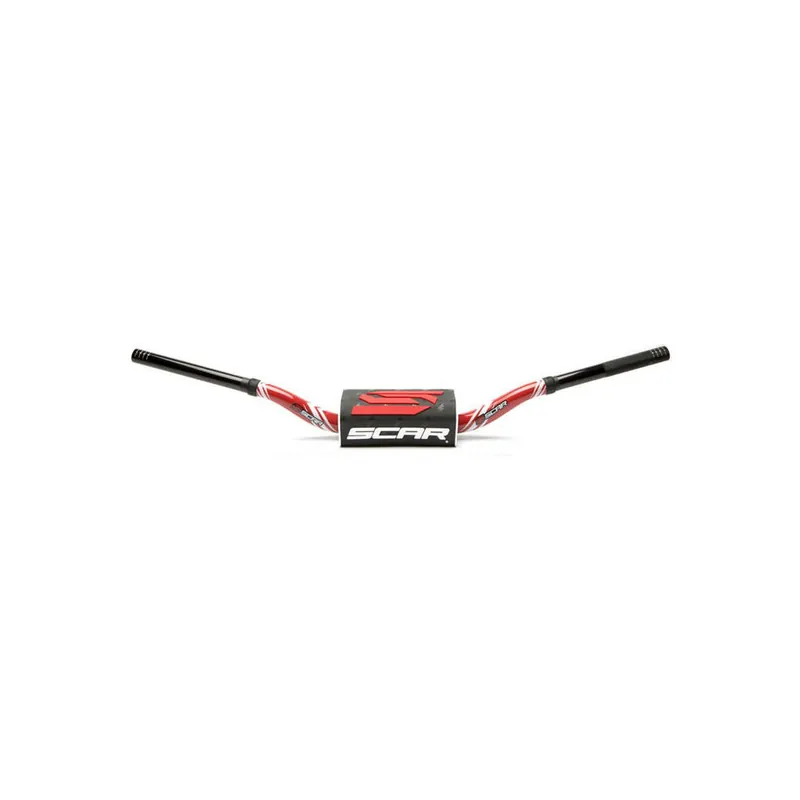 Meilleur Prix Guidon SCAR O² 28.6mm RC Mini 65/85 High – Graphic Colour rouge