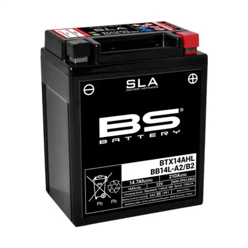 Livraison Express Batterie BS BATTERY SLA sans entretien activé usine – BTX14AHL / BB14L-A2/B2