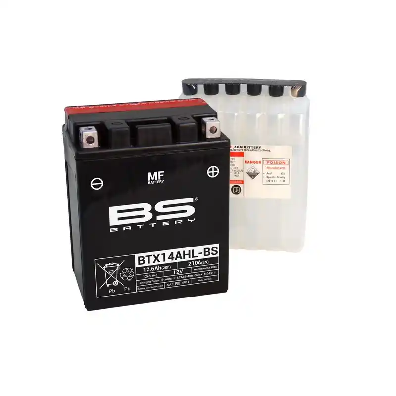 Produit De Marque Batterie BS BATTERY sans entretien avec pack acide – BTX14AHL