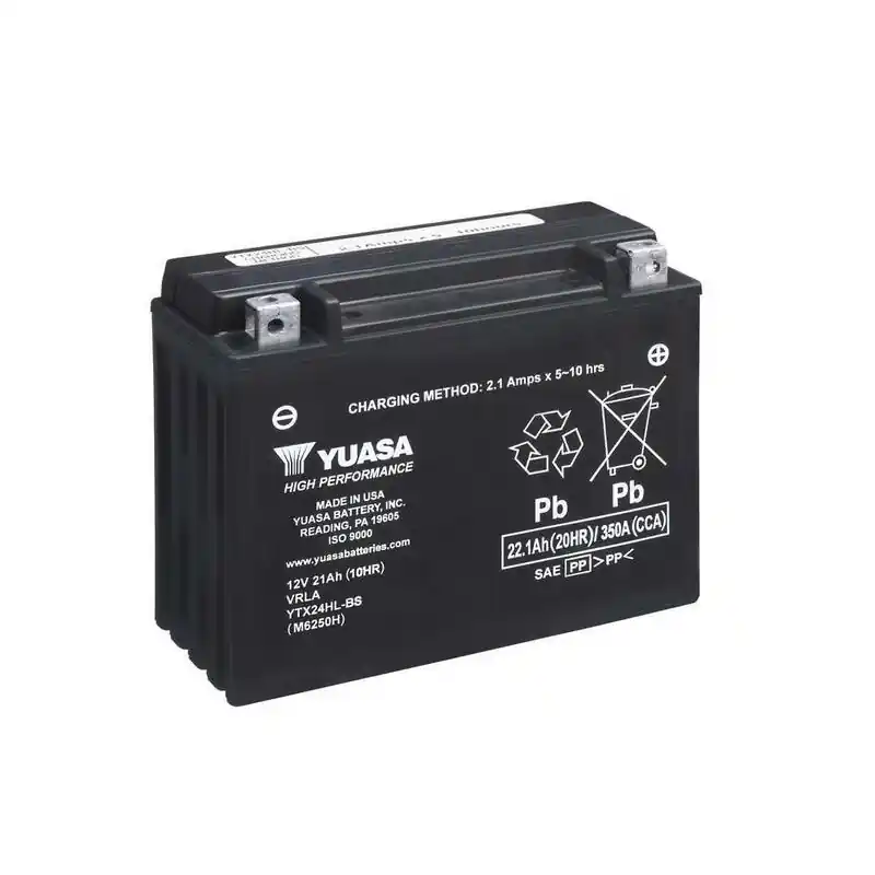 Batterie YUASA sans entretien avec pack acide – YTX24HL-BS Prix Cassé