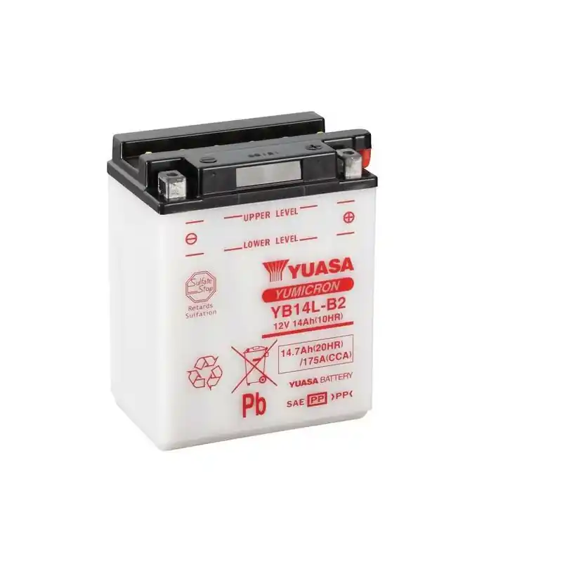 Batterie YUASA conventionnelle sans pack acide – YB14L-B2 Offre Du Jour