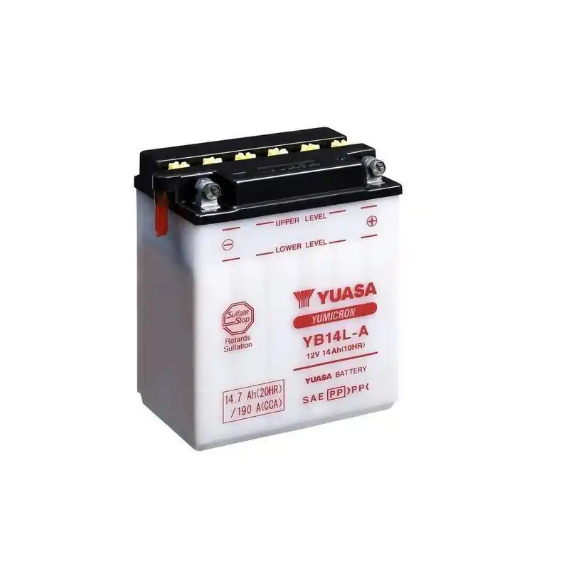 Batterie YUASA conventionnelle sans pack acide – YB14L-A Quantité Limitée