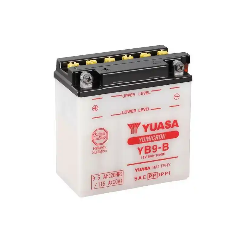 Batterie YUASA conventionnelle sans pack acide – YB9-B Pas Cher