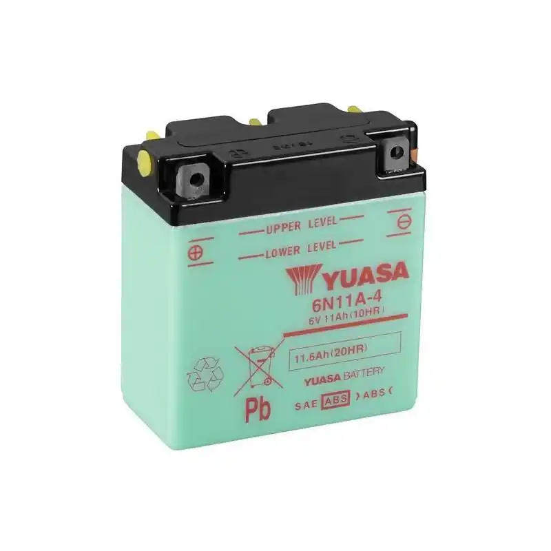 Marque Batterie YUASA conventionnelle sans pack acide – 6N11A-4
