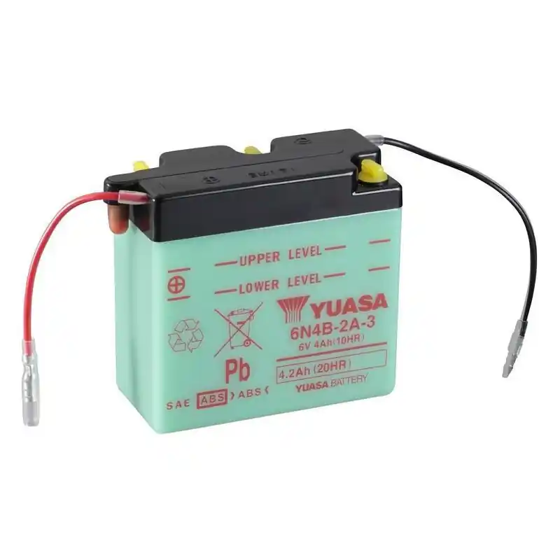 Batterie YUASA conventionnelle sans pack acide – 6N4B-2A-3 Top Vente