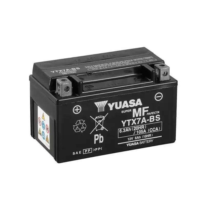 Meilleur Choix Batterie YUASA sans entretien avec pack acide – YTX7A-BS