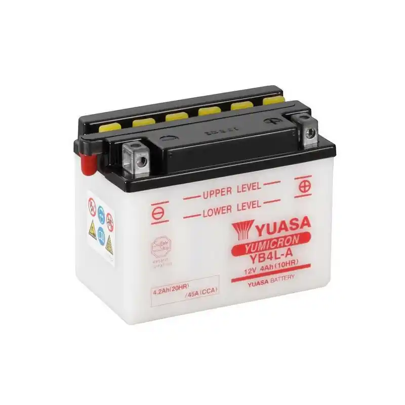 Achat Immédiat Batterie YUASA conventionnelle sans pack acide – YB4L-A