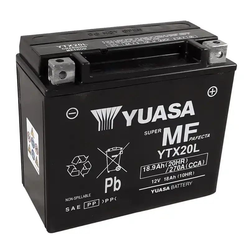 Vente Flash Batterie YUASA W/C sans entretien activée usine – YTX20L FA