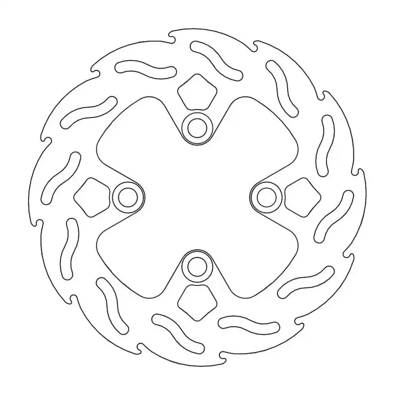 Pas Cher BRAKE DISC FLAME REAR