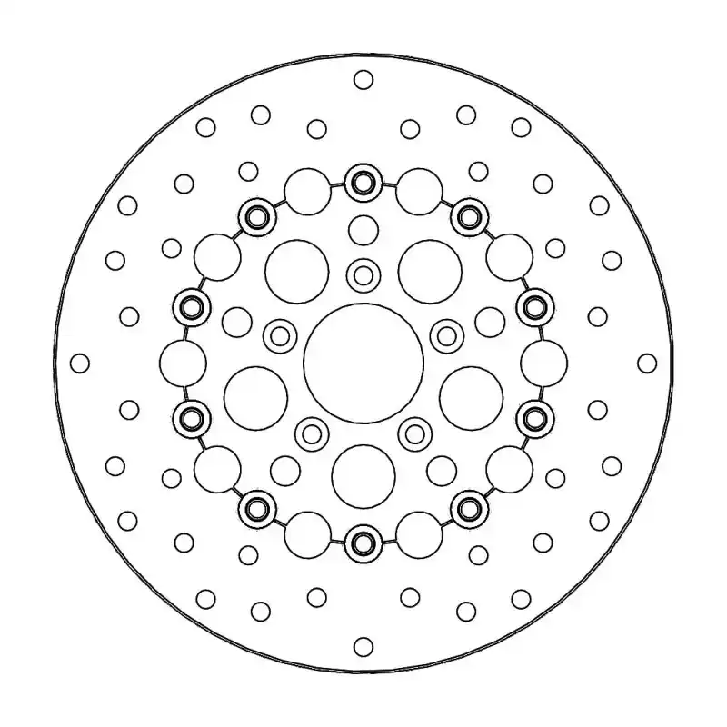 BRAKE DISC FLOAT ROUND FRONT Petit Prix