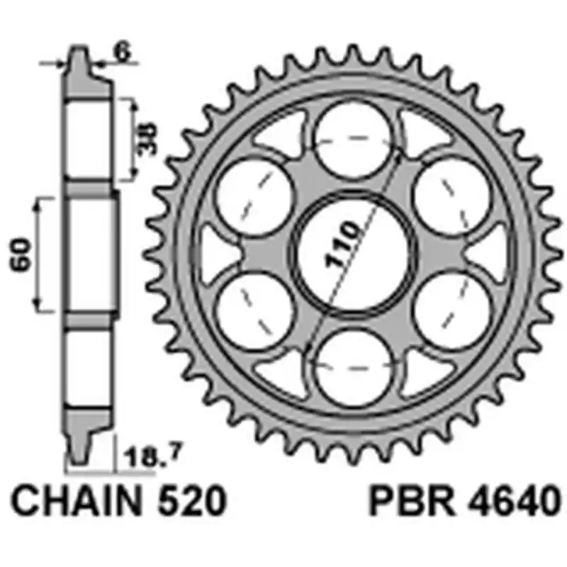 Affaire À Saisir Couronne PBR aluminium Ultra-Light anodisé dur 4640 – 520