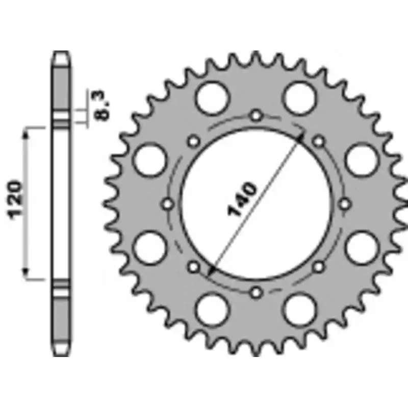 Couronne PBR acier standard 491 – 520 Vente Directe