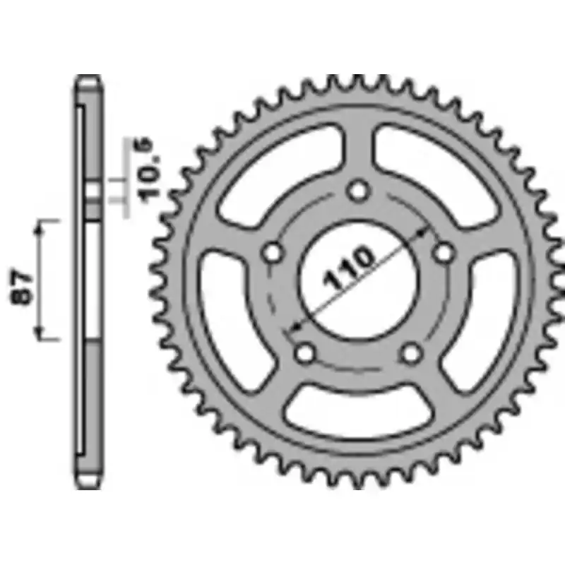 Usine Directe Couronne PBR acier standard 828 – 525