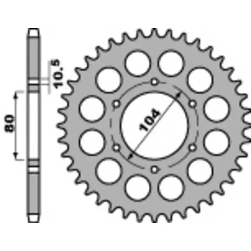 Couronne PBR acier standard 501 – 630 Usine Directe