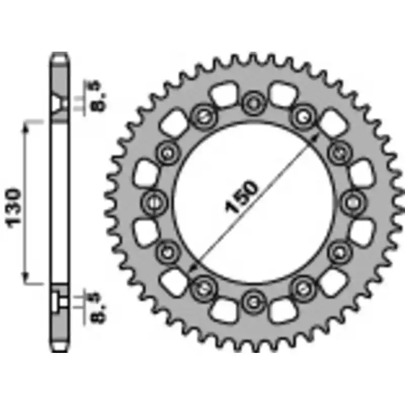 Couronne PBR acier standard 4308 – 520 Prix Promo