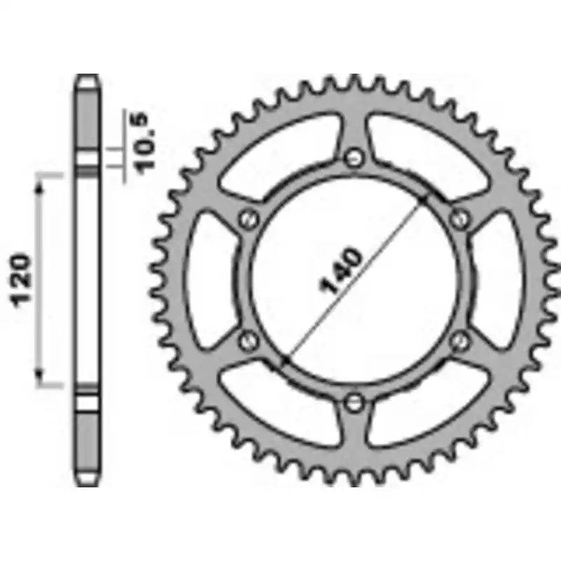 Couronne PBR acier standard 475 – 520 Offre Spéciale