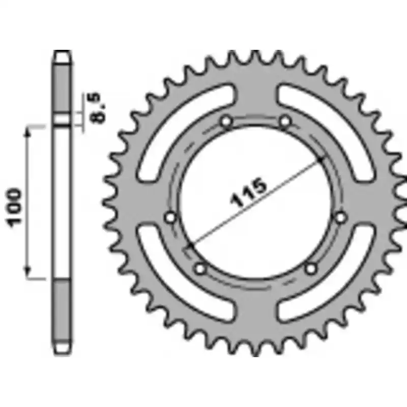 Couronne PBR acier standard 4391 – 420 Nouvel Arrivage