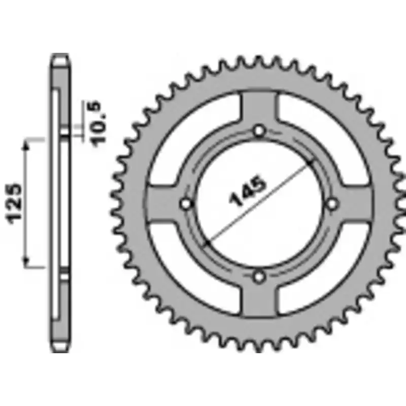 Couronne PBR acier standard 4482 – 428 Pas Cher