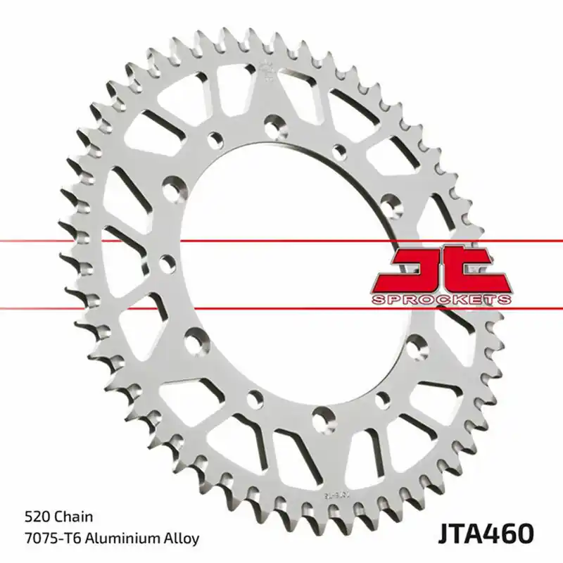 Couronne JT SPROCKETS aluminium ultra-light anti-boue 460 – 520 Quantité Limitée