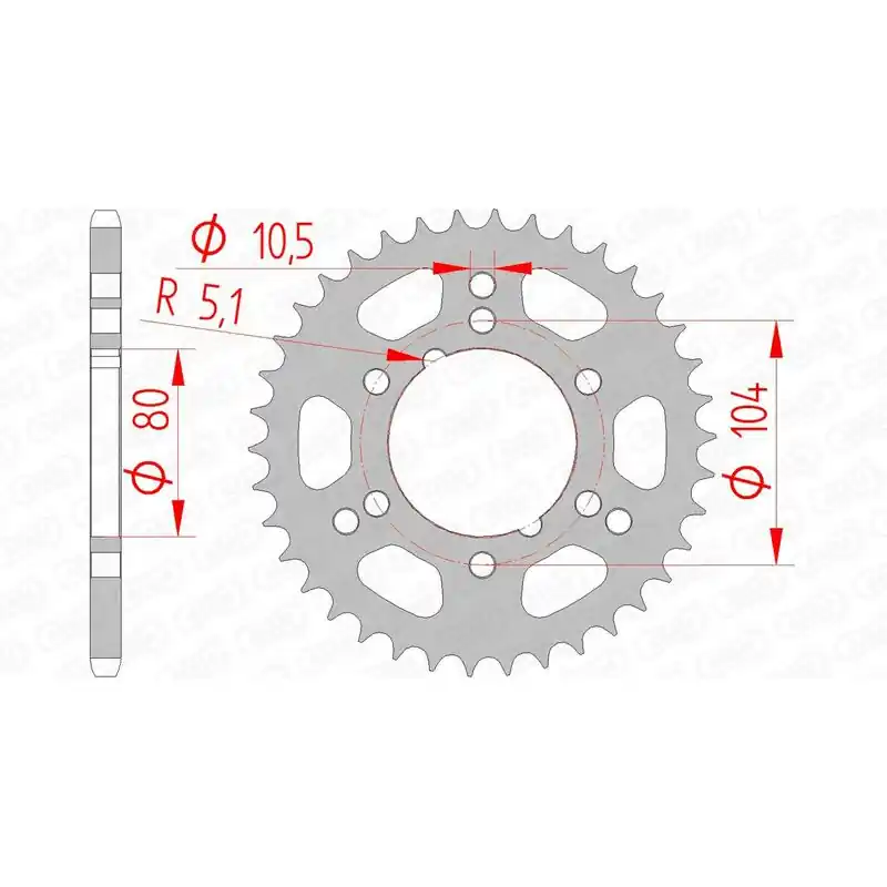 Couronne AFAM acier standard 98300 – 520 Remise