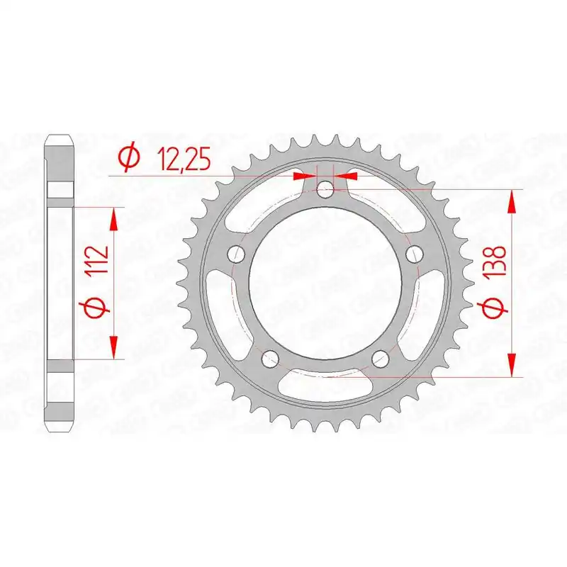 Achat Immédiat Couronne AFAM acier standard 10508 – 530