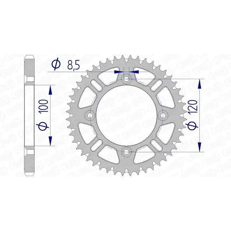 Solde Couronne AFAM aluminium Ultra-Light anti-boue 15104 – 428