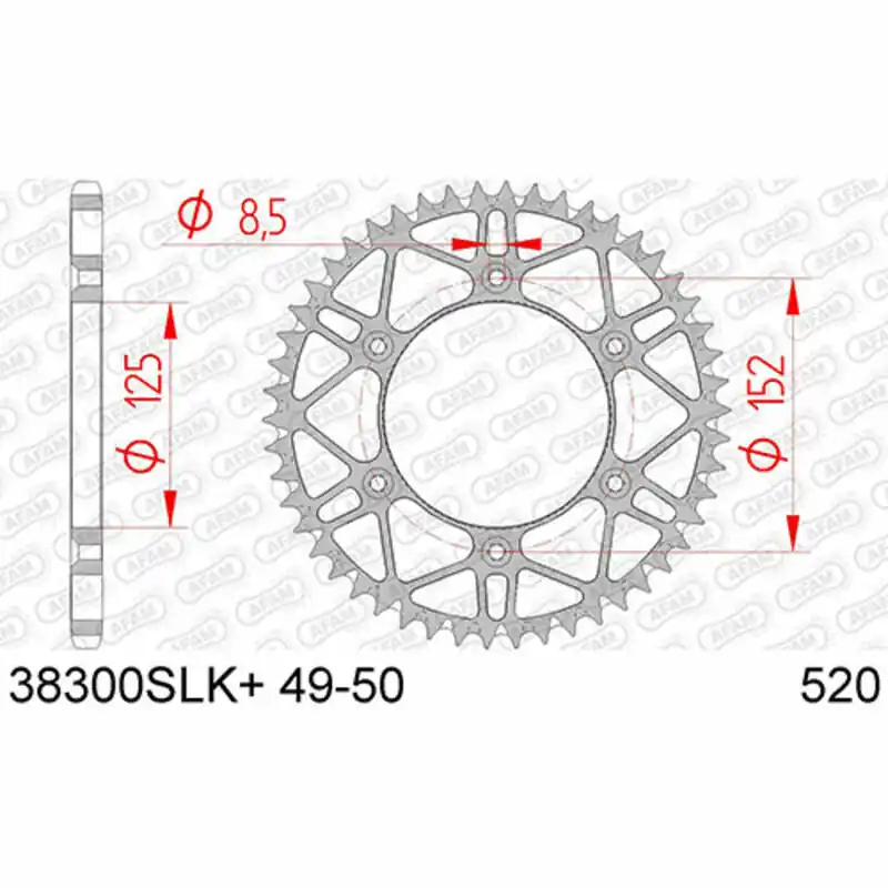 Vente Flash Couronne AFAM acier Ultra-Light anti-boue 38300 – 520