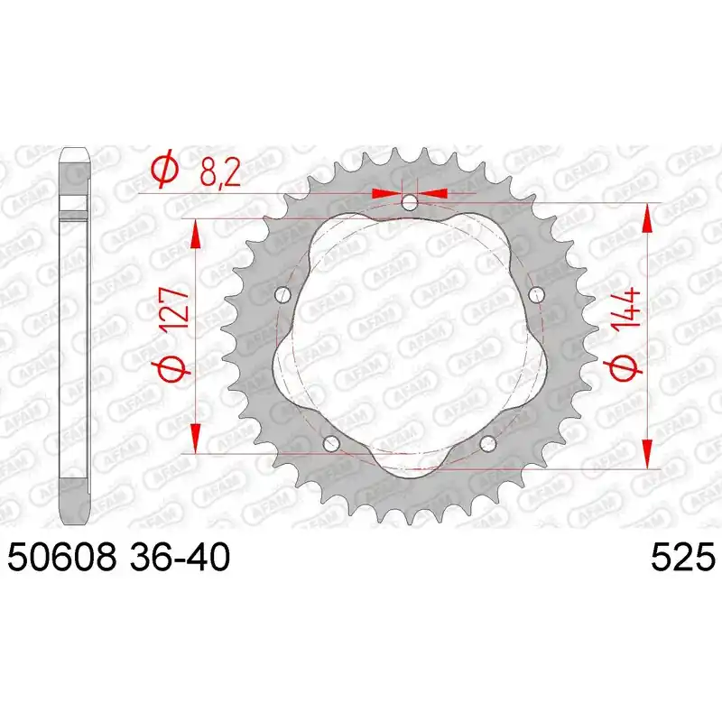 Bon Plan Couronne AFAM acier standard 50608K – 525