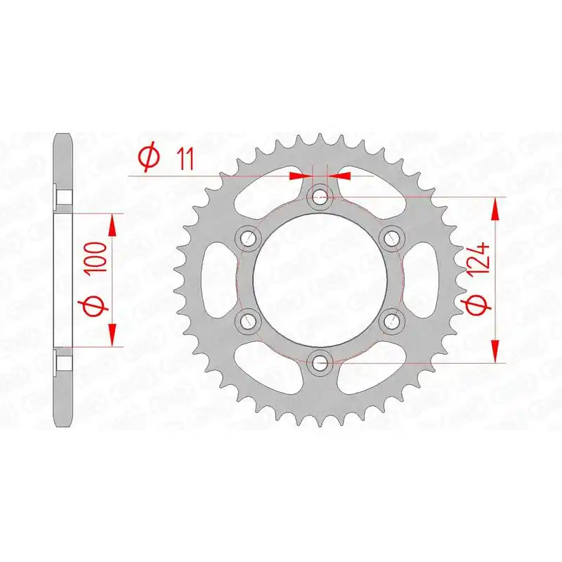 Authentique Couronne AFAM acier standard 50602 – 520