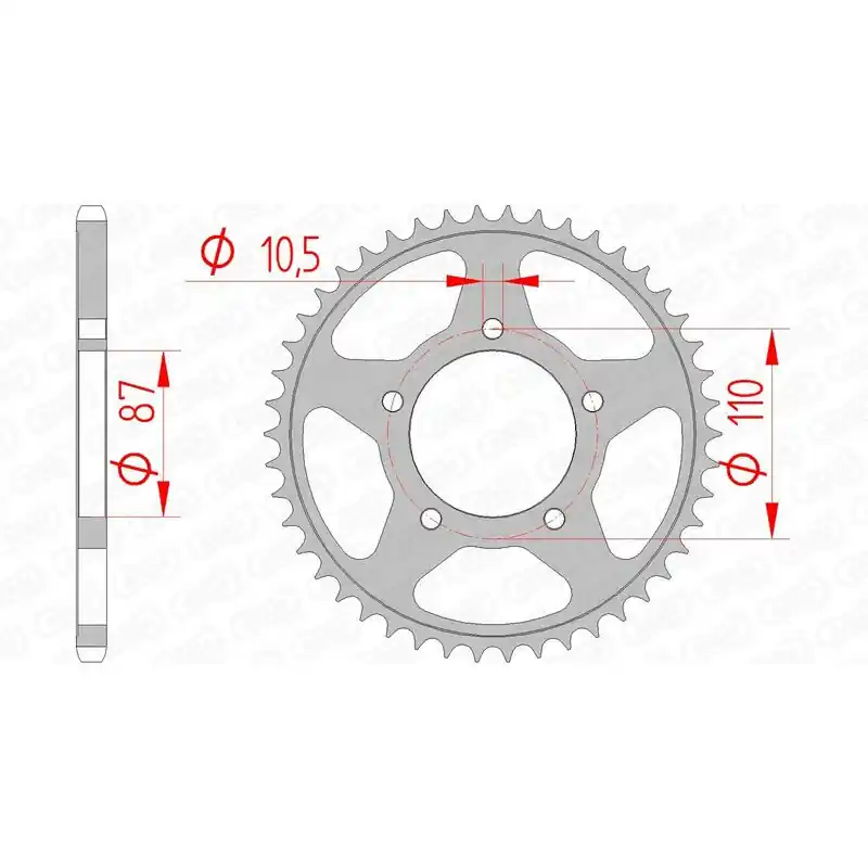 Couronne AFAM acier standard 14405 – 520 Prix Promo
