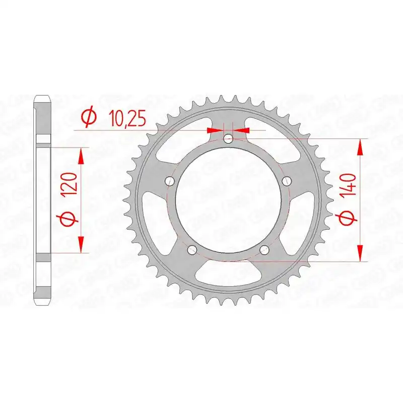 Top Vente Couronne AFAM acier standard 14604 – 525