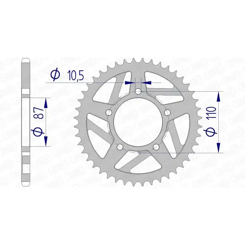 Couronne AFAM aluminium 15405 - 520 Authentique