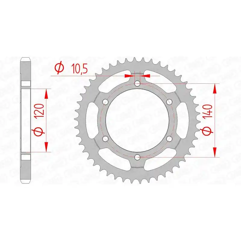 Certifié Couronne AFAM acier standard 14507 – 525