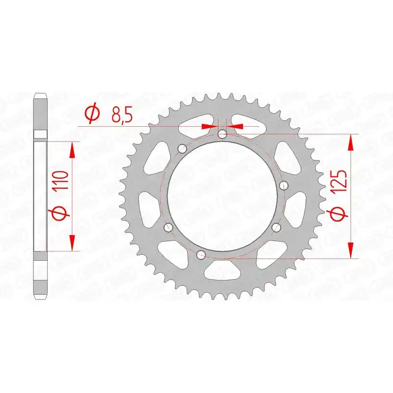 Bon Plan Couronne AFAM acier standard 14109 – 420