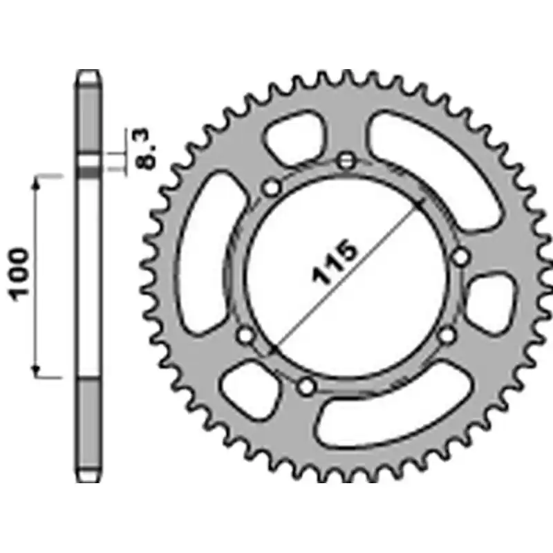 Couronne PBR aluminium ultra-light 4502 – 428 Jusqu&rsquo;à Épuisement Des Stocks