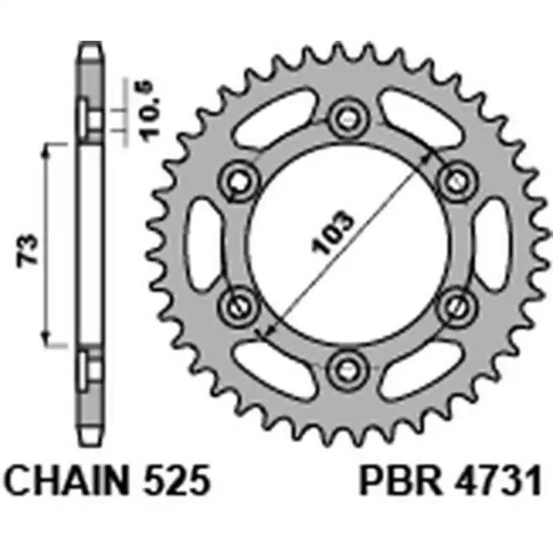 Authentique Couronne PBR acier standard 4731 – 525