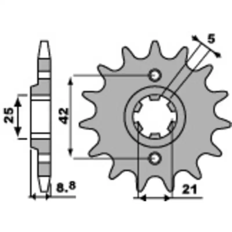 Pignon PBR acier standard 507 – 520 Livraison Express