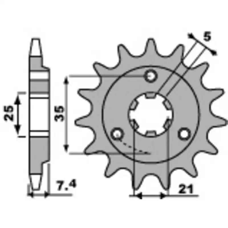 Affaire À Saisir Pignon PBR acier standard 437 – 520