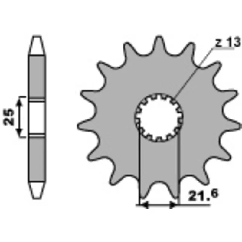 Pignon PBR acier standard 518 – 630 Seulement Aujourd&rsquo;hui