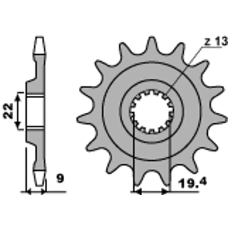 Pignon PBR acier standard 2259 – 520 Dernier Modèle