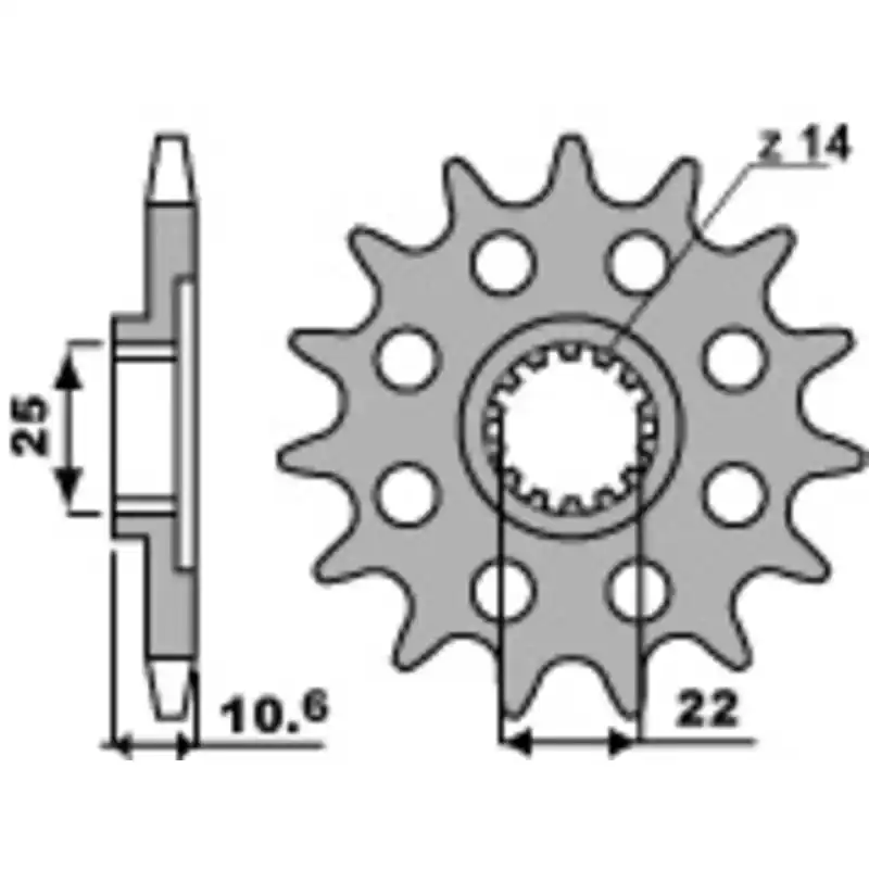 Nouvelle Collection Pignon PBR acier standard 2125 – 525