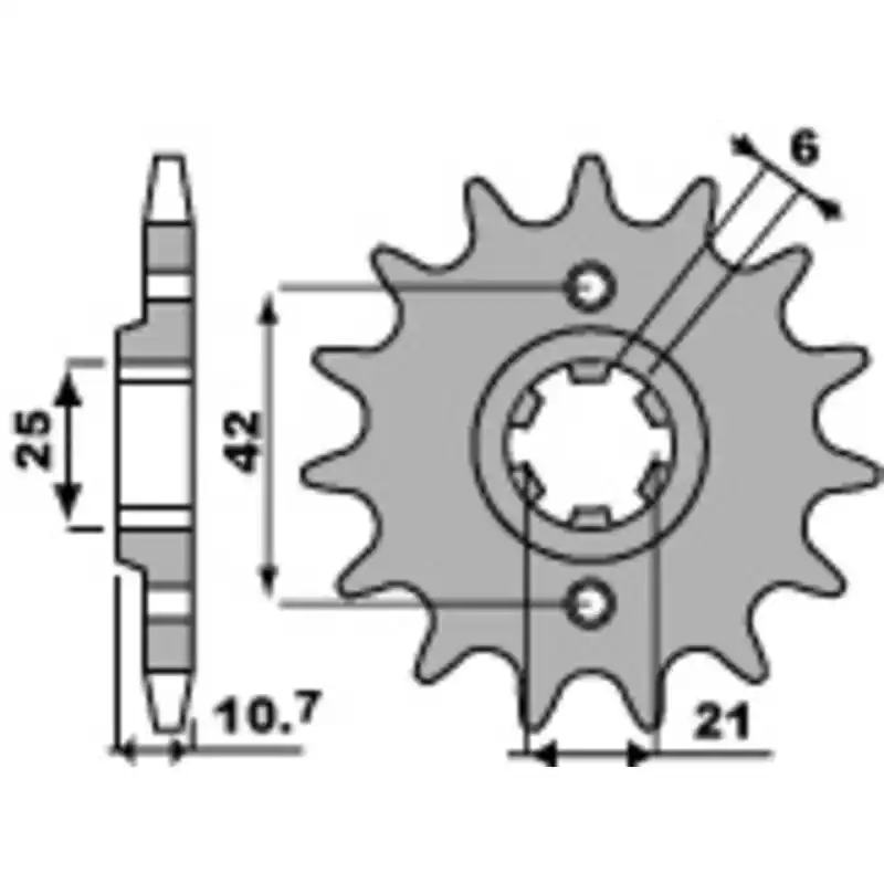 Meilleur Choix Pignon PBR acier standard 338 – 530