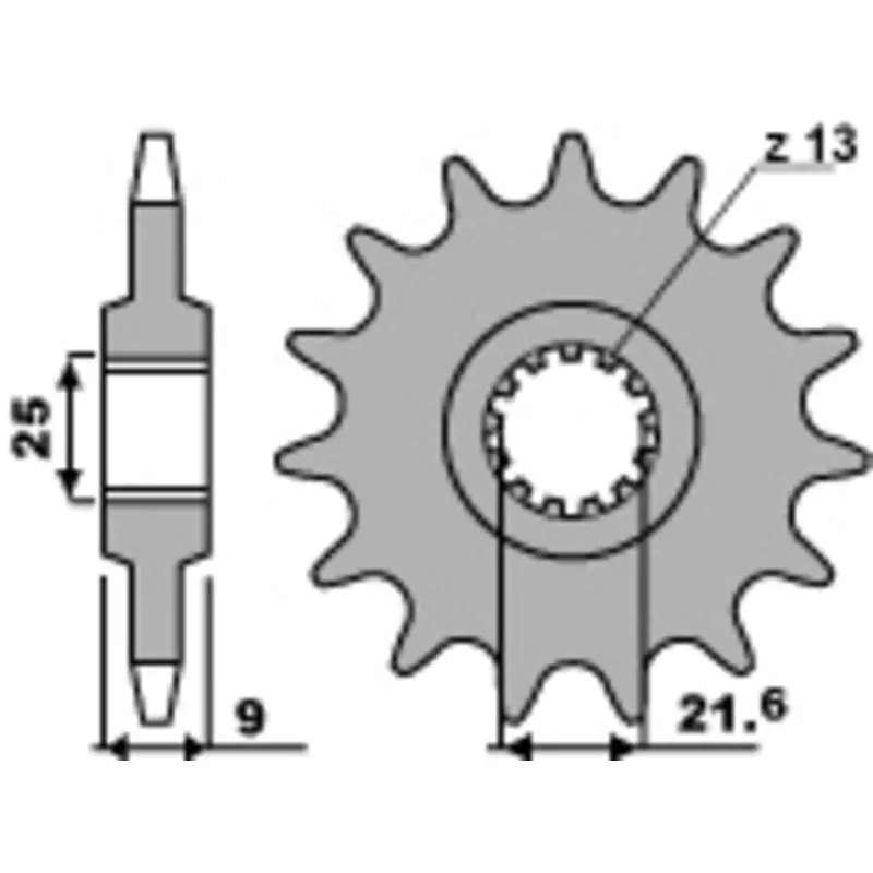 Pignon PBR acier standard 2049 – 428 Quantité Limitée