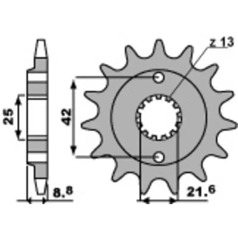Pignon PBR acier standard 525 – 520 Offre Spéciale